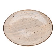 Prato 19cm Avulso Sobremesa de Porcelana Watercolor Cinza